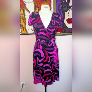 Vintage Funhouse Wrap Dress